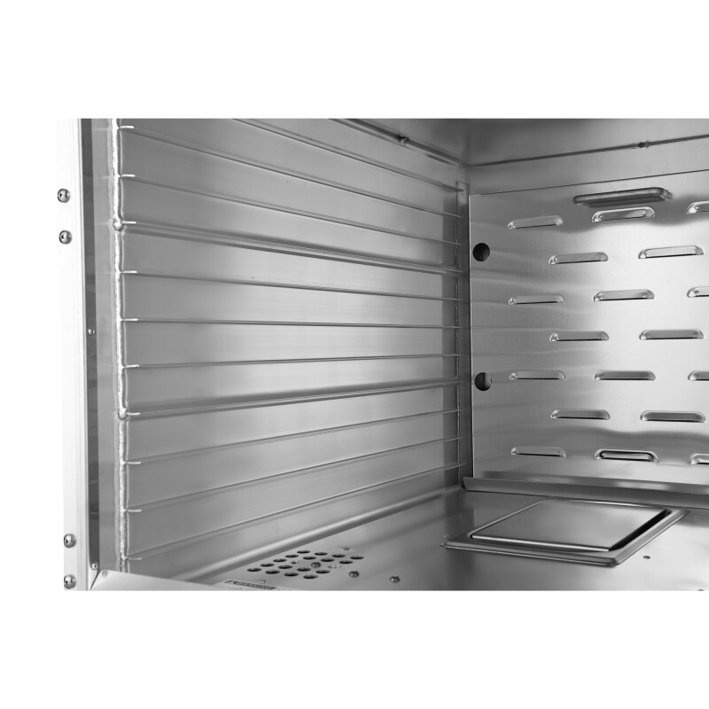 33 in. Commercial Insulated Half-Size Heated Holding Proofing Cabinet with 12-Pan Capacity and Glass Door in Silver KMCHP12SIGL, product image 9 of 11