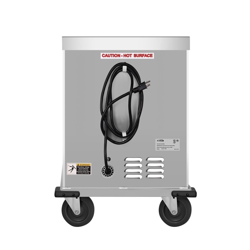 33 in. Commercial Insulated Half-Size Heated Holding Proofing Cabinet with 12-Pan Capacity and Glass Door in Silver KMCHP12SIGL, product image 11 of 11