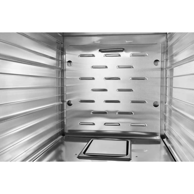 33 in. Commercial Non-Insulated Half Size Heated Holding/Proofing Cabinet with Glass Door and 12-Pan Capacity in Silver KMCHP12SNGL, product image 8 of 12