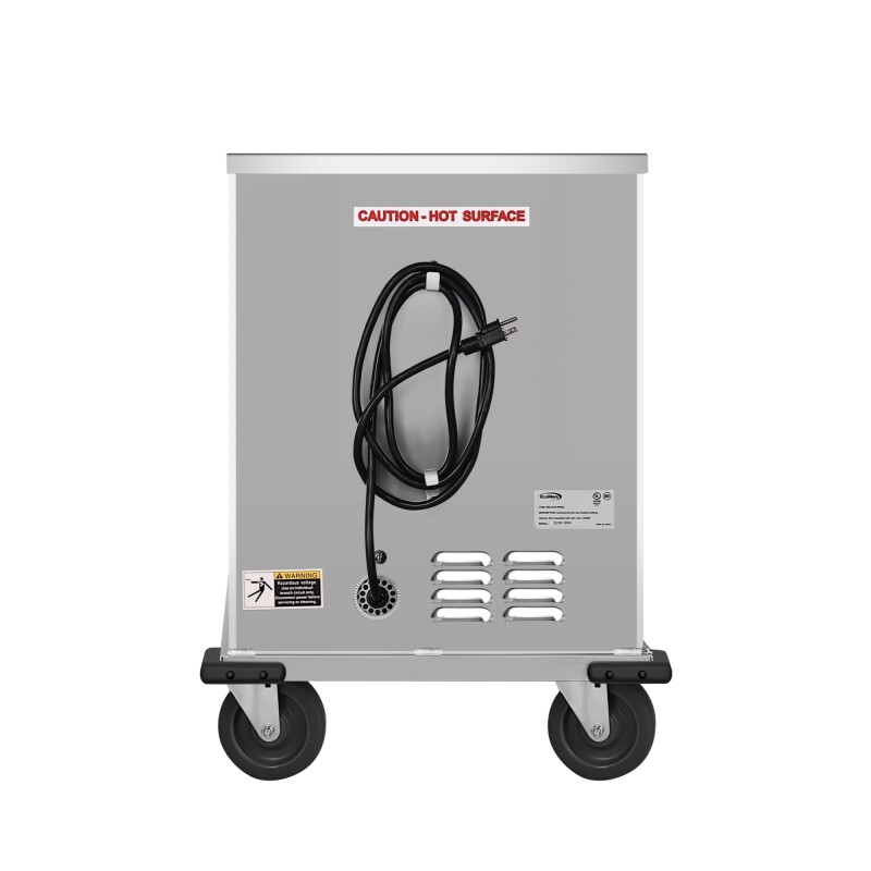 33 in. Commercial Half Size Non-Insulated 12-Pan Holding Cabinet with Wire Racks and Solid Dutch Doors in Silver KMCHP12WNGL, product image 11 of 11