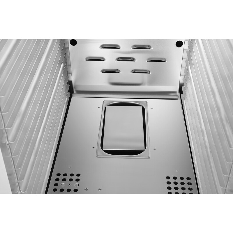 33 in. Commercial Insulated Heated Holding/Proofing Cabinet with 36-Pan Capacity and Solid Dutch Doors in Silver KMCHP36SIDD, product image 6 of 13
