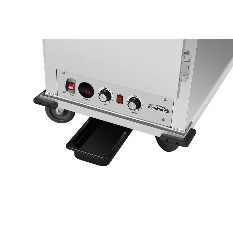 33 in. Commercial Insulated Heated Holding/Proofing Cabinet with 36-Pan Capacity and Solid Dutch Doors in Silver KMCHP36SIDD, product image 7 of 13