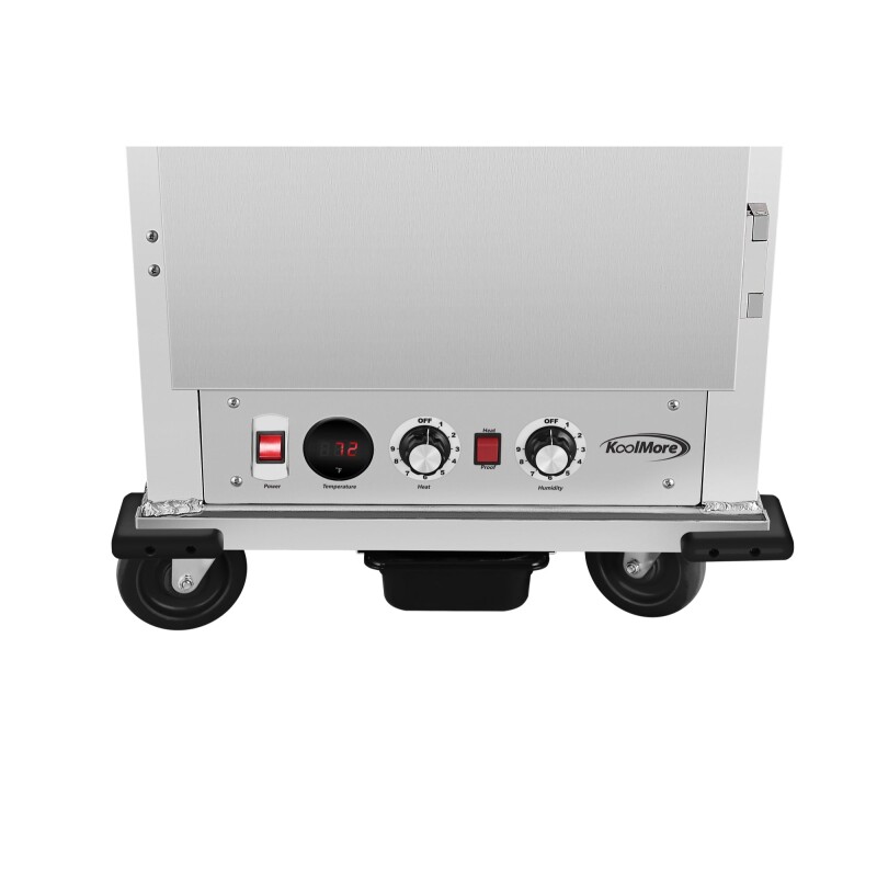 33 in. Commercial Insulated Heated Holding/Proofing Cabinet with 36-Pan Capacity and Solid Dutch Doors in Silver KMCHP36SIDD, product image 8 of 13