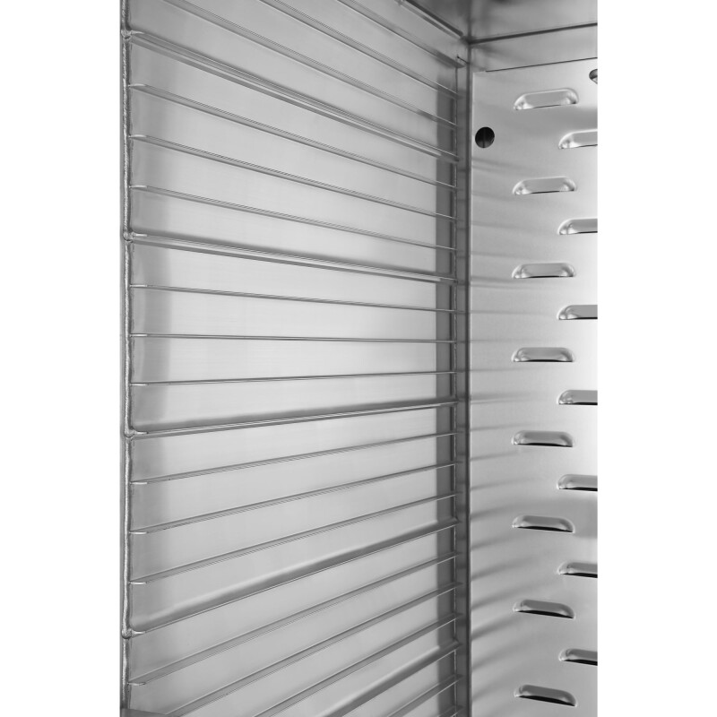 33 in. Commercial Insulated Heated Holding/Proofing Cabinet with 36-Pan Capacity and Solid Dutch Doors in Silver KMCHP36SIDD, product image 9 of 13