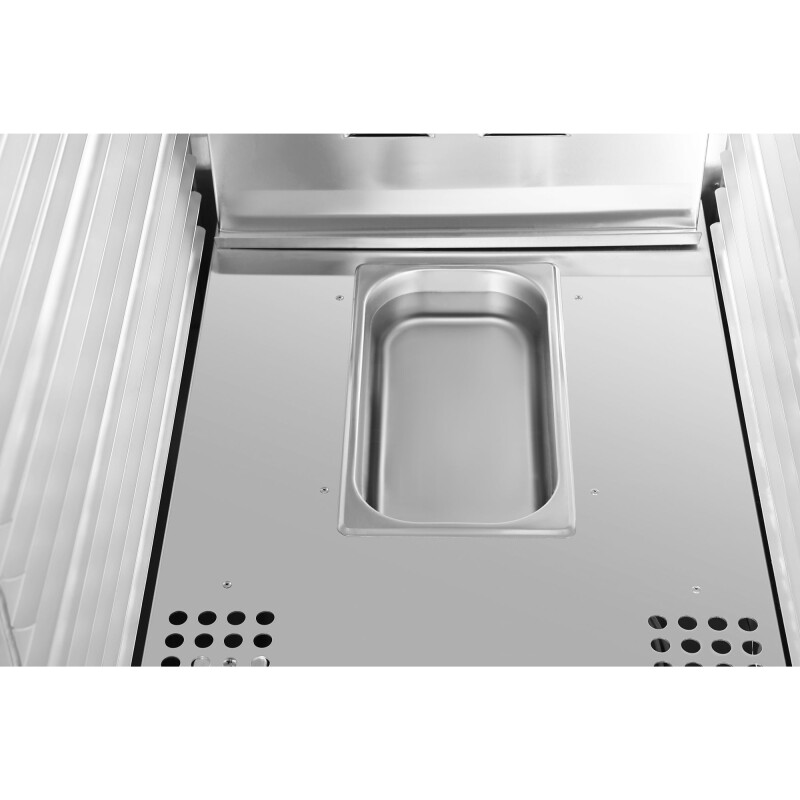 33 in. Commercial Insulated Heated Holding/Proofing Cabinet with 36-Pan Capacity and Solid Dutch Doors in Silver KMCHP36SIDD, product image 10 of 13