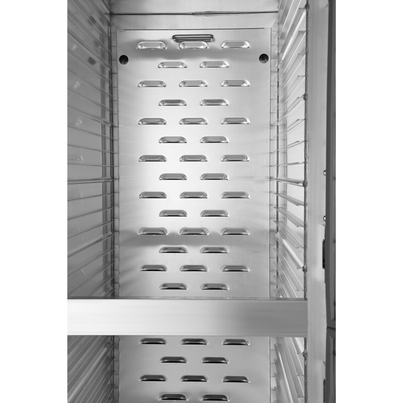 33 in. Commercial Insulated Heated Holding/Proofing Cabinet with 36-Pan Capacity and Solid Dutch Doors in Silver KMCHP36SIDD, product image 11 of 13