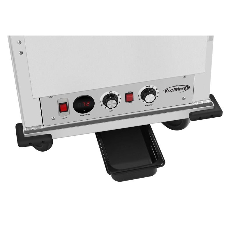 33 in. Commercial Insulated Heated Holding/Proofing Cabinet with 36-Pan Capacity and Solid Door in Silver KMCHP36SISS, product image 6 of 12