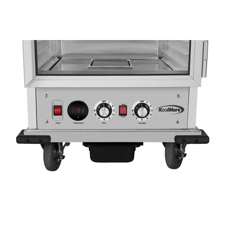 33 in. Commercial Non-Insulated Glass Door Heated Holding/Proofing Cabinet with 36-Pan Capacity in Silver KMCHP36SNGL, product image 5 of 10