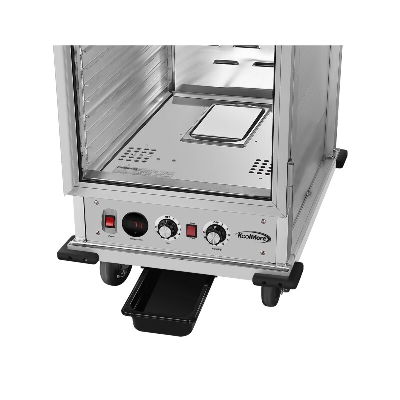 33 in. Commercial Non-Insulated Glass Door Heated Holding/Proofing Cabinet with 36-Pan Capacity in Silver KMCHP36SNGL, product image 6 of 10