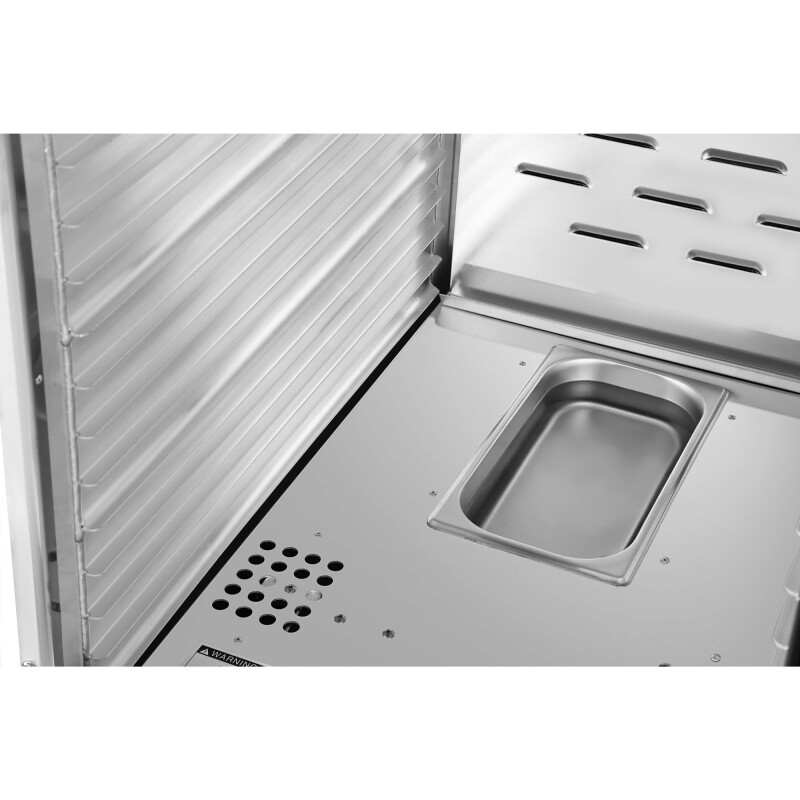33 in. Commercial Non-Insulated Glass Door Heated Holding/Proofing Cabinet with 36-Pan Capacity in Silver KMCHP36SNGL, product image 9 of 10