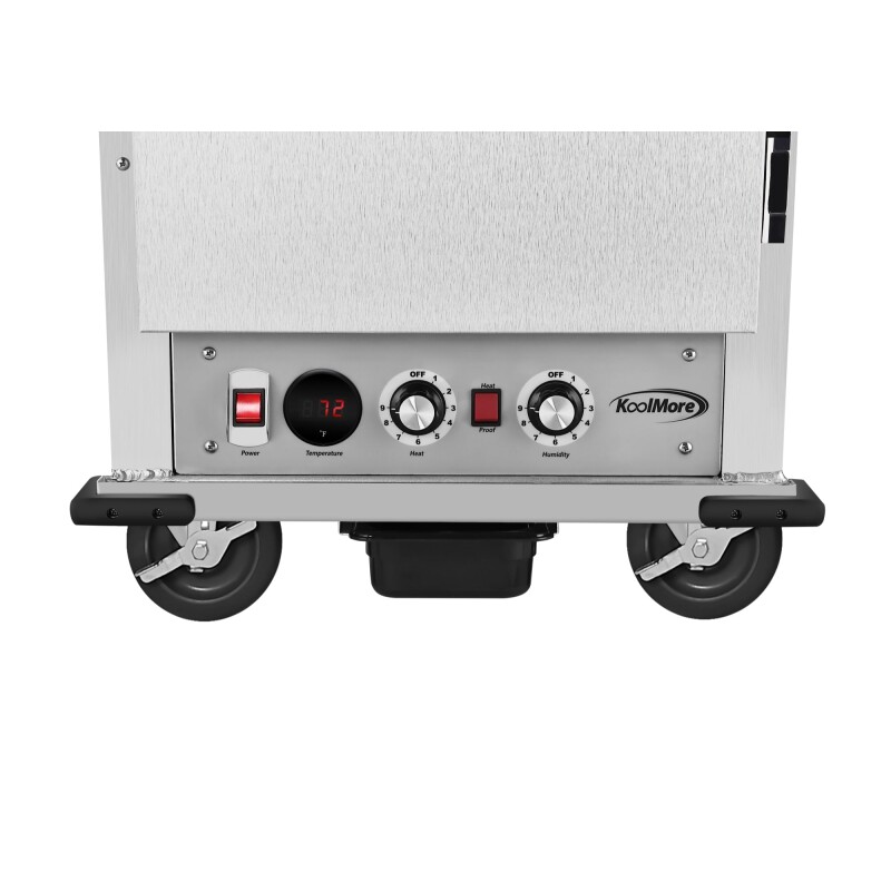 33 in. Commercial Insulated Heated Holding/Proofing Cabinet with Wire Racks and Solid Dutch Doors in Silver KMCHP36WIDD, product image 7 of 13