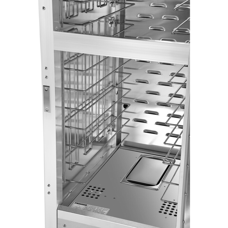 33 in. Commercial Insulated Heated Holding/Proofing Cabinet with Wire Racks and Solid Dutch Doors in Silver KMCHP36WIDD, product image 11 of 13