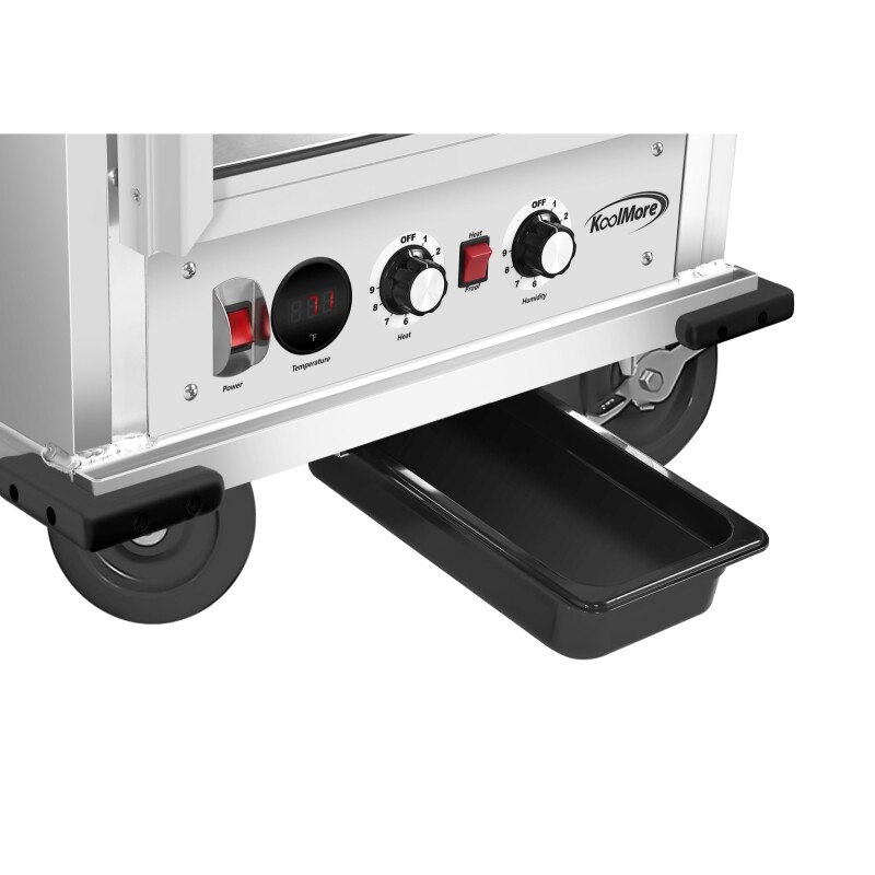 33 in. Commercial Insulated Heated Holding/Proofing Cabinet with Glass Door and Wire Racks in Silver KMCHP36WIGL, product image 6 of 13