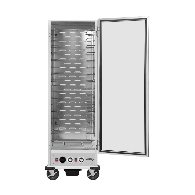 33 in. Commercial Non-Insulated Heated Holding/Proofing Cabinet with Glass Door and Wire Racks in Silver KMCHP36WNGL, product image 5 of 7