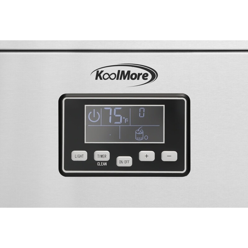 18 in. 100 lbs./24 hrs. Commercial & Residential Crescent Ice Maker with 30 lbs. of Storage Capacity in Stainless-Steel KMCIM100CRSS, product image 9 of 13