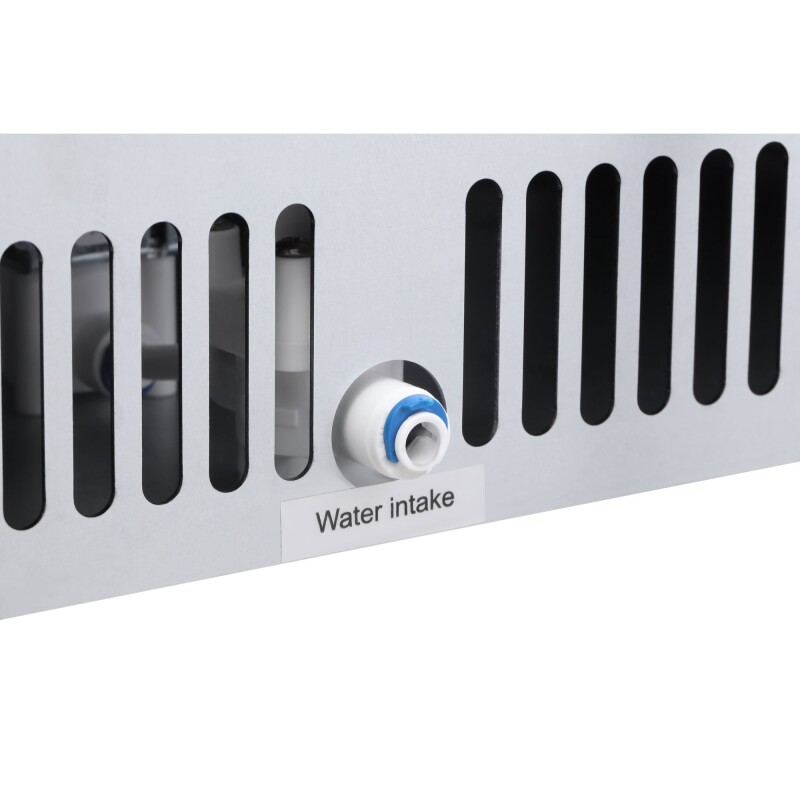 18 in. 100 lbs./24 hrs. Commercial & Residential Crescent Ice Maker with 30 lbs. of Storage Capacity in Stainless-Steel KMCIM100CRSS, product image 12 of 13