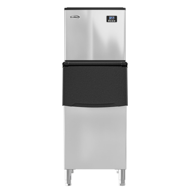 25 in. Stainless-Steel Commercial Ice Maker with Full Cube Production, 420 Lbs/24h KMCIM400