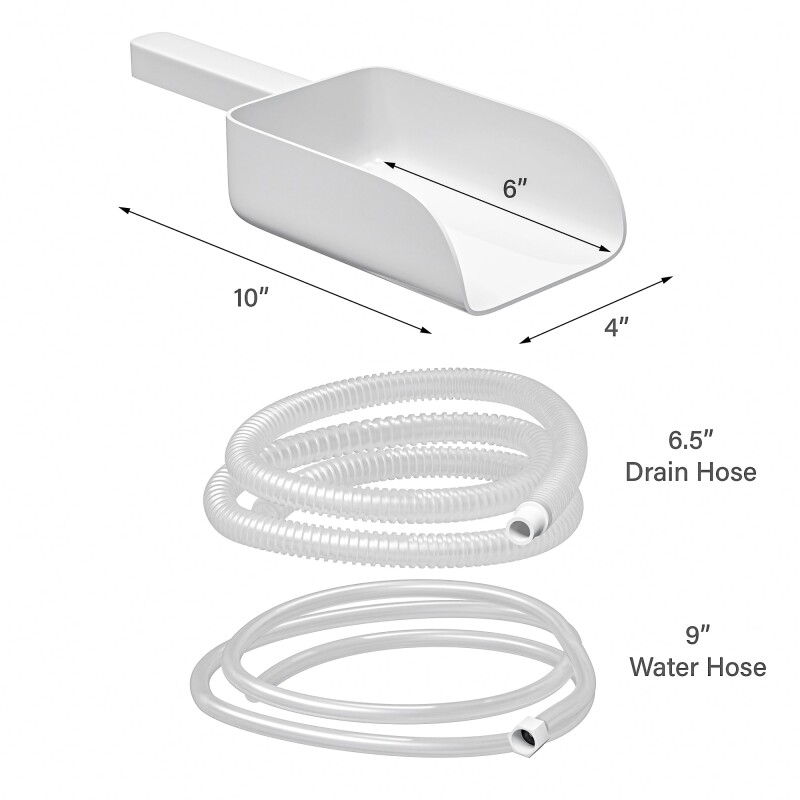 25 in. Stainless-Steel Commercial Ice Maker with Full Cube Production, 420 Lbs/24h KMCIM400, product image 12 of 13