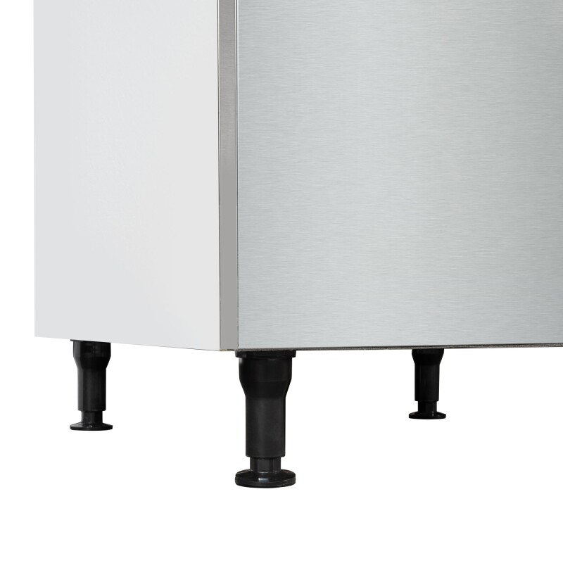 Commercial Ice Machine 500 lb/24hr, Air-Cooled, 375 lb Storage Bin, Freestanding, ETL Listed in Stainless-Steel and Black KMCIM500, product image 10 of 11