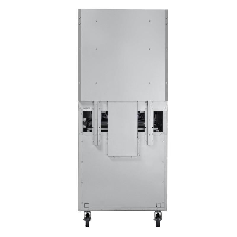 24 in. 4 Burner Commercial Natural Gas Range with Oven in Stainless-Steel KMCR24NG