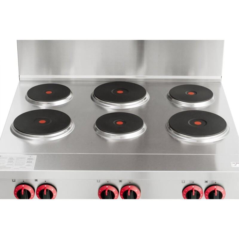 36 in. Commercial Electric Range with 6 Burners and 1 Standard Electric Oven in Stainless Steel - 208V 3-Phase KMCR36E