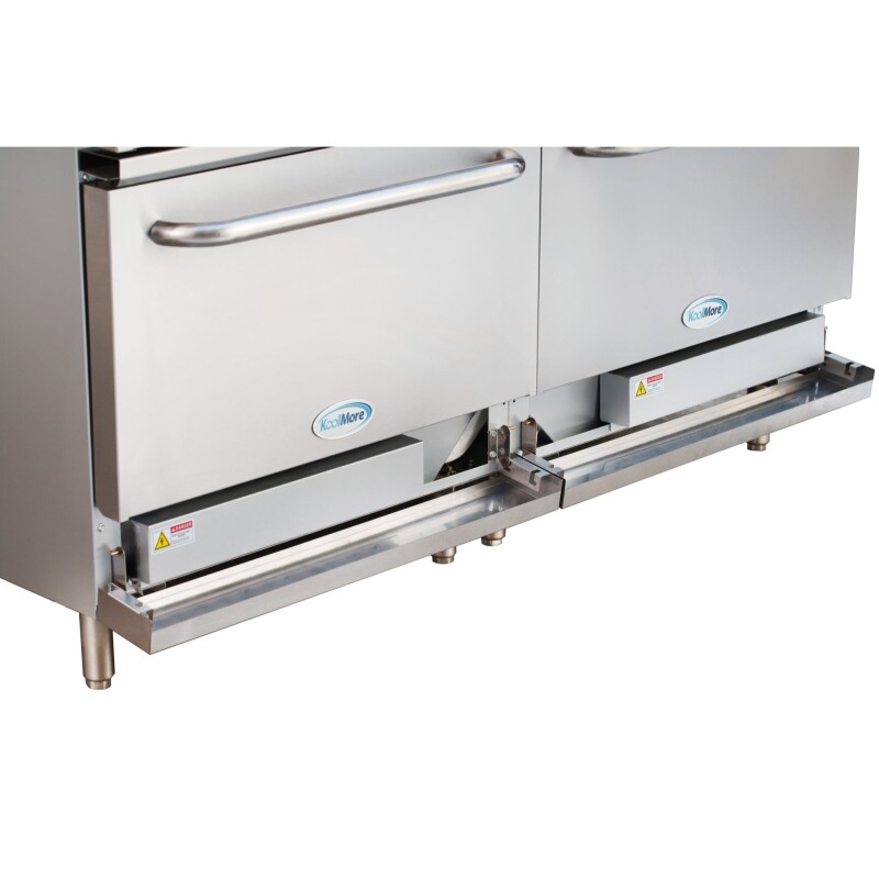 60 In. Commercial Electric Range with 10 Burners and 2 Standard Electric Ovens in Stainless Steel - 208V 3-Phase KMCR60E
