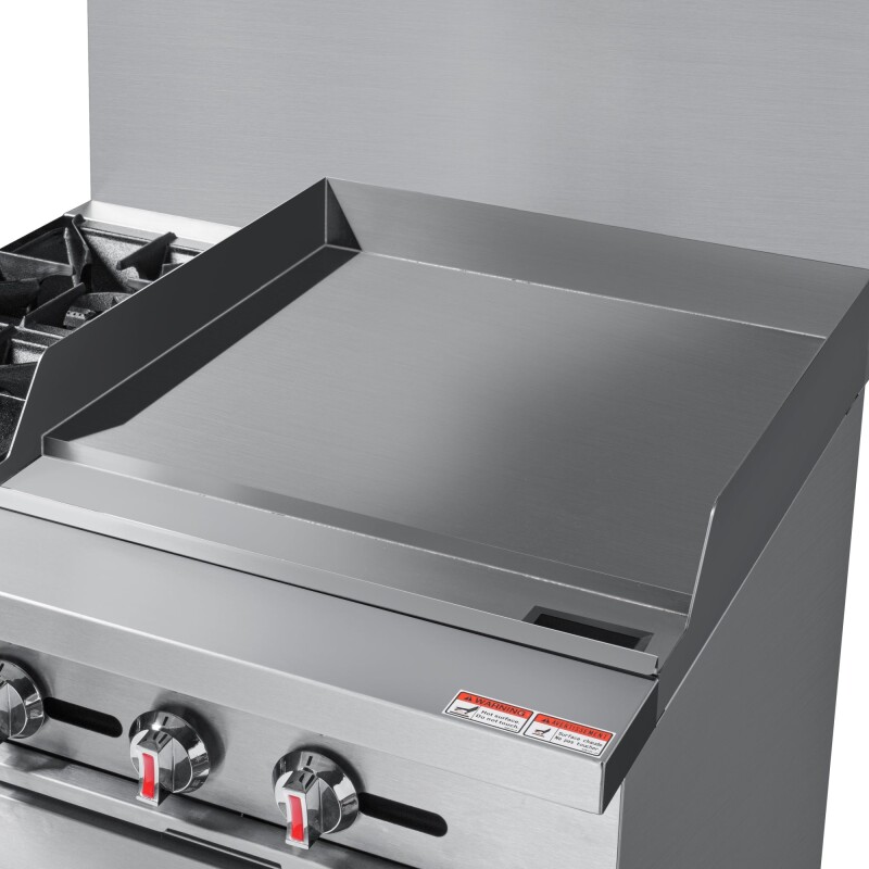 36 in. 2 Burner Commercial LP Range with 24 in. Griddle in Stainless-Steel KMCRG36LP