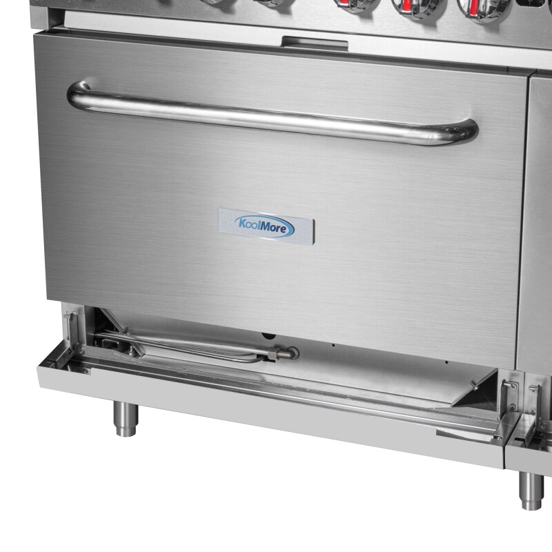 60 in. Commercial LP Range with 24 in. Griddle and Broiler in Stainless-Steel KMCRGB60LP, product image 9 of 11