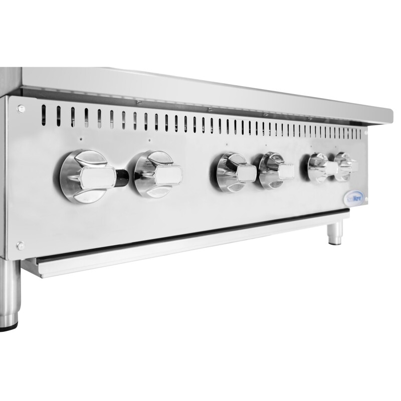 36 in. Commercial Six-Burner Step Up Gas Range, 156000 BTU in Stainless-Steel KMCRSU36