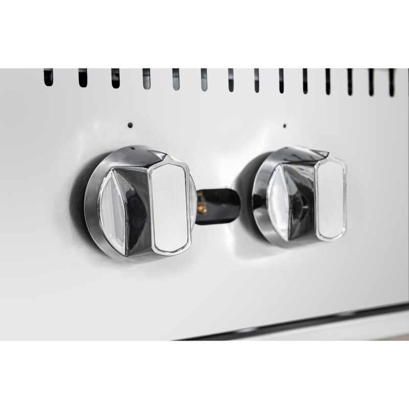 36 in. Commercial Six-Burner Step Up Gas Range, 156000 BTU in Stainless-Steel KMCRSU36