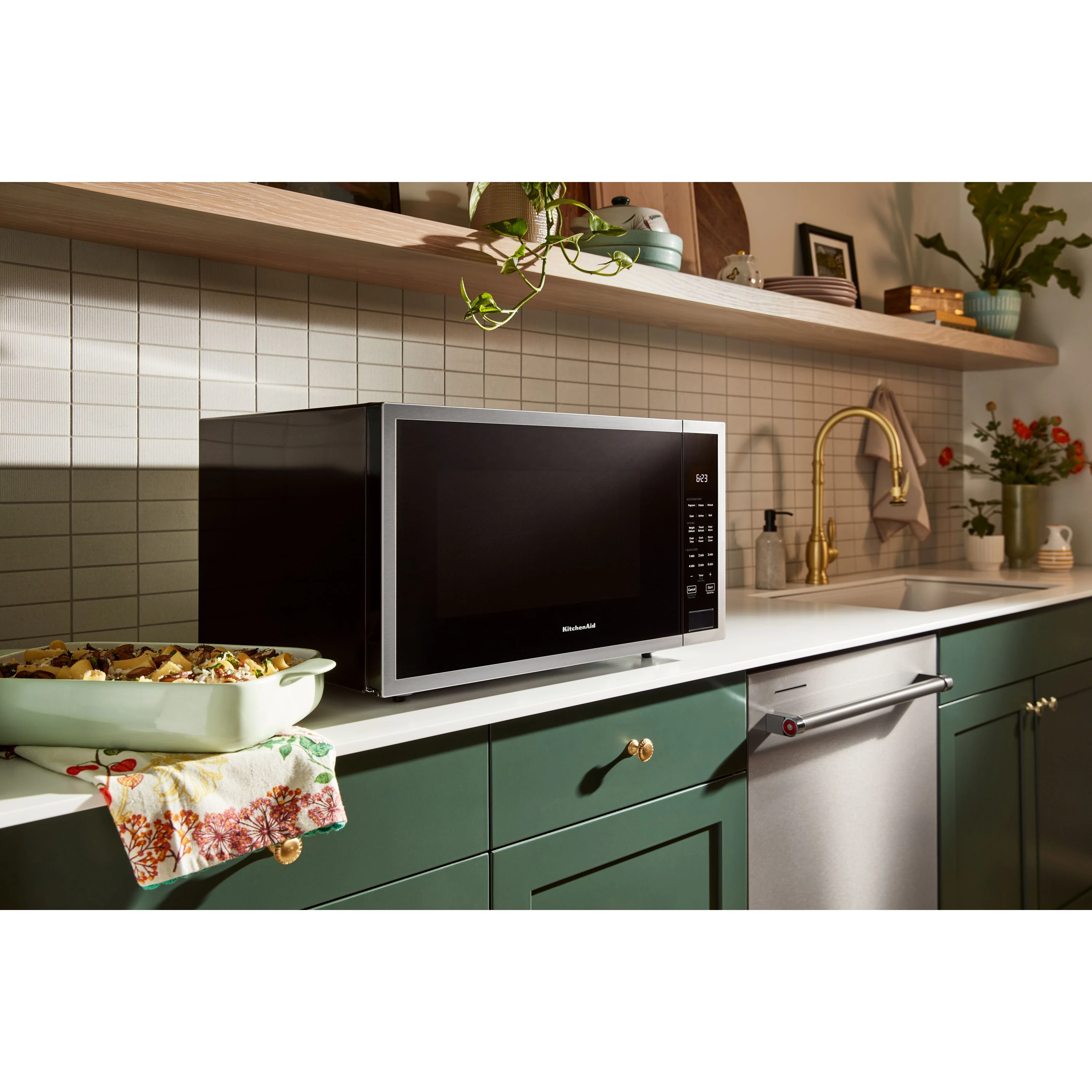 Kitchenaid® 2.2 Cu. Ft. Countertop Microwave With Auto Functions KMCS324PPS
