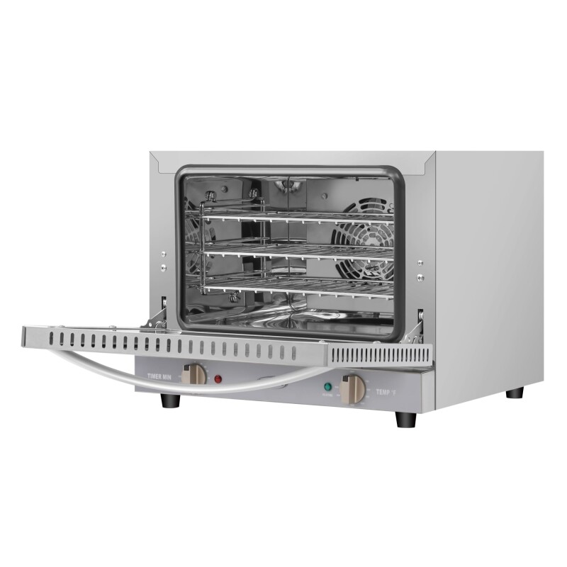 19 in. Countertop Convection Oven for Quarter-Size Pans with 3 Racks 1440W of Power in Stainless-Steel, 0.8 cu. ft. KMCTCO08