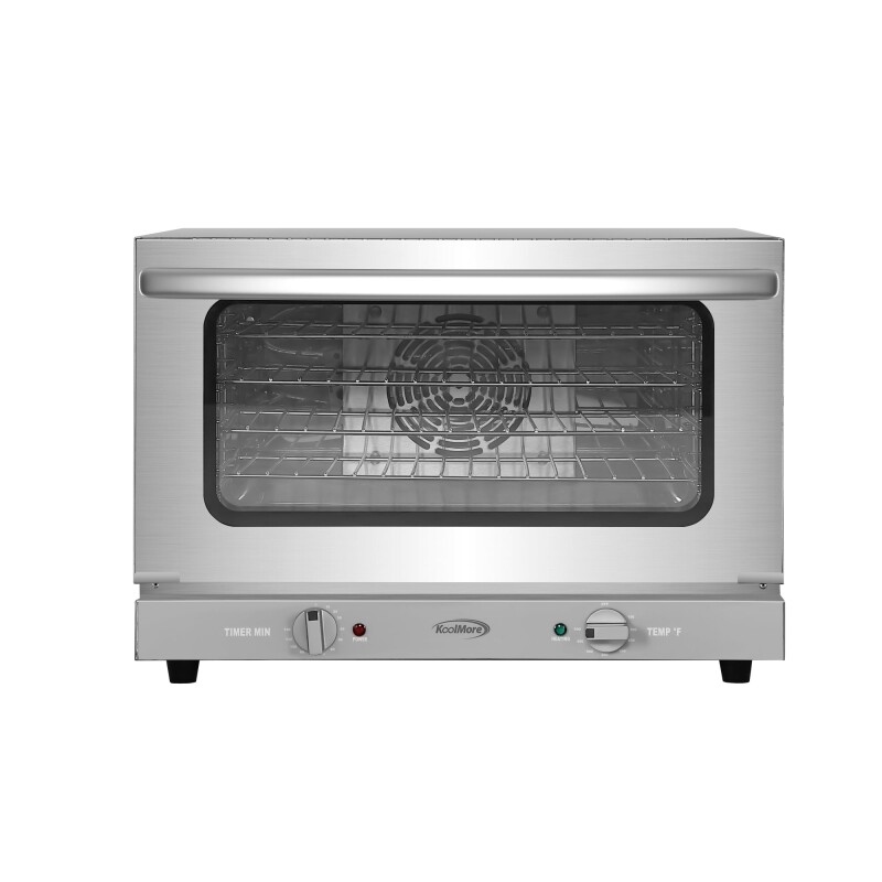 23 in. Countertop Convection Oven for Half-Size Pans with 4 Racks 1600W of Power in Stainless-Steel KMCTCO15