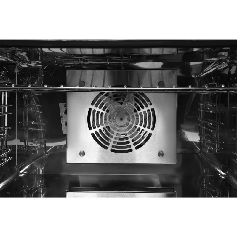 23 in. Countertop Convection Oven for Half-Size Pans with 4 Racks 1600W of Power in Stainless-Steel KMCTCO15