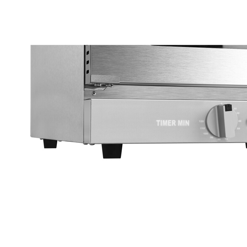 23 in. Countertop Convection Oven for Half-Size Pans with 4 Racks 1600W of Power in Stainless-Steel KMCTCO15