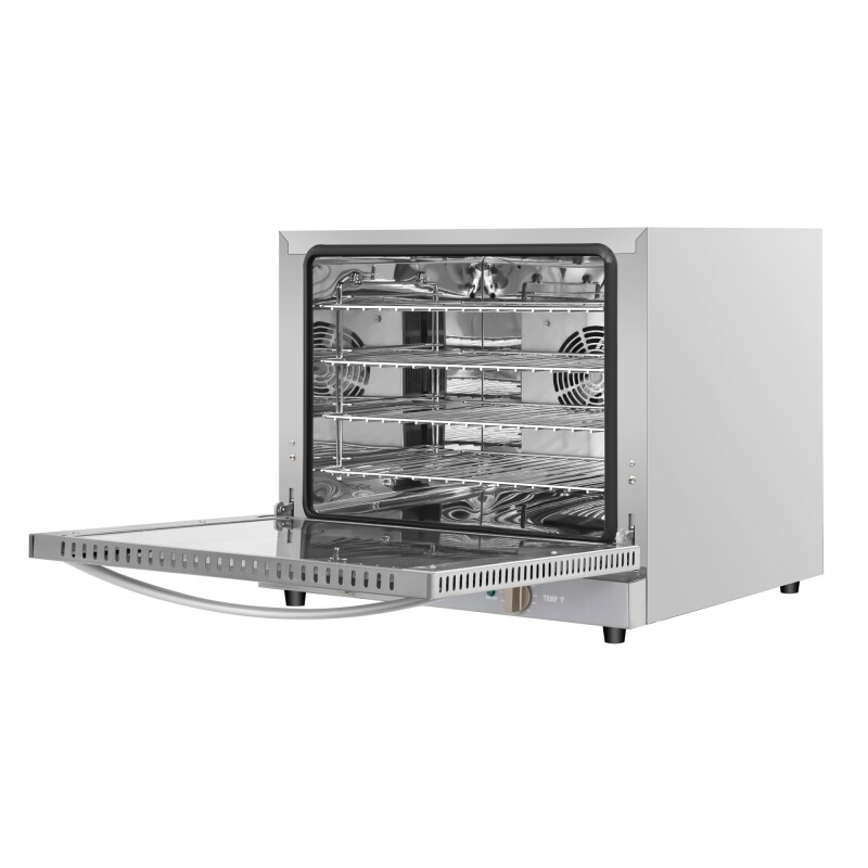 23 in. Countertop Convection Oven for Half-Size Pans with 4 Racks and 2800W of Power in Stainless-Steel - 208/240V, 2.3 cu. ft KMCTCO22023