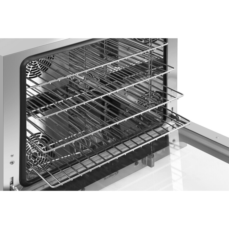 23 in. Countertop Convection Oven for Half-Size Pans with 4 Racks and 2800W of Power in Stainless-Steel - 208/240V, 2.3 cu. ft KMCTCO22023