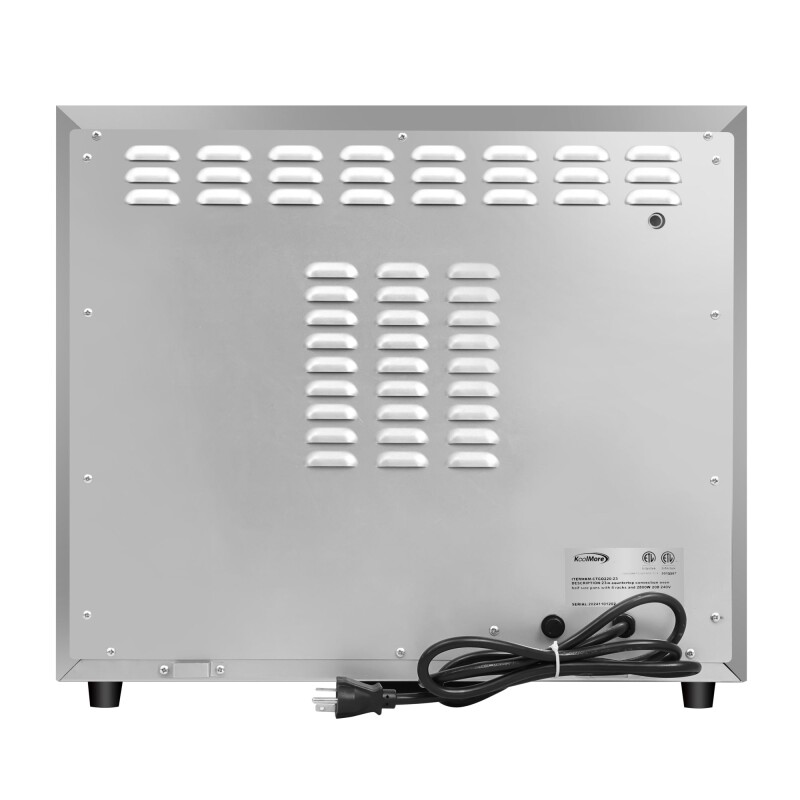 23 in. Countertop Convection Oven for Half-Size Pans with 4 Racks and 2800W of Power in Stainless-Steel - 208/240V, 2.3 cu. ft KMCTCO22023