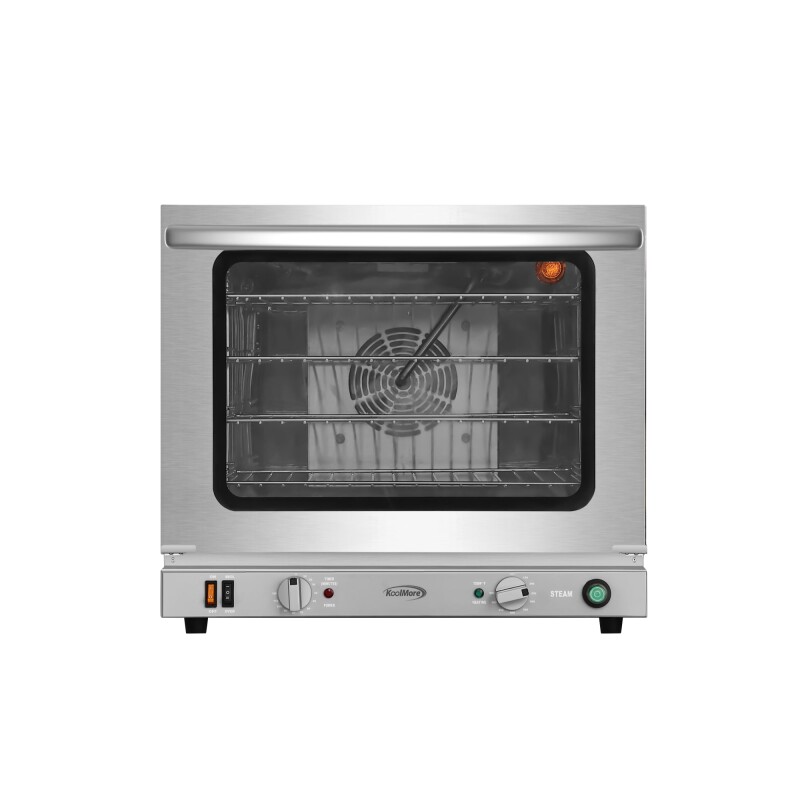 23 in. Countertop Convection Oven for Half-Size Pans with 4 Racks 2800W of Power and Steam Injection, 240V in Stainless-Steel KMCTCO23STI