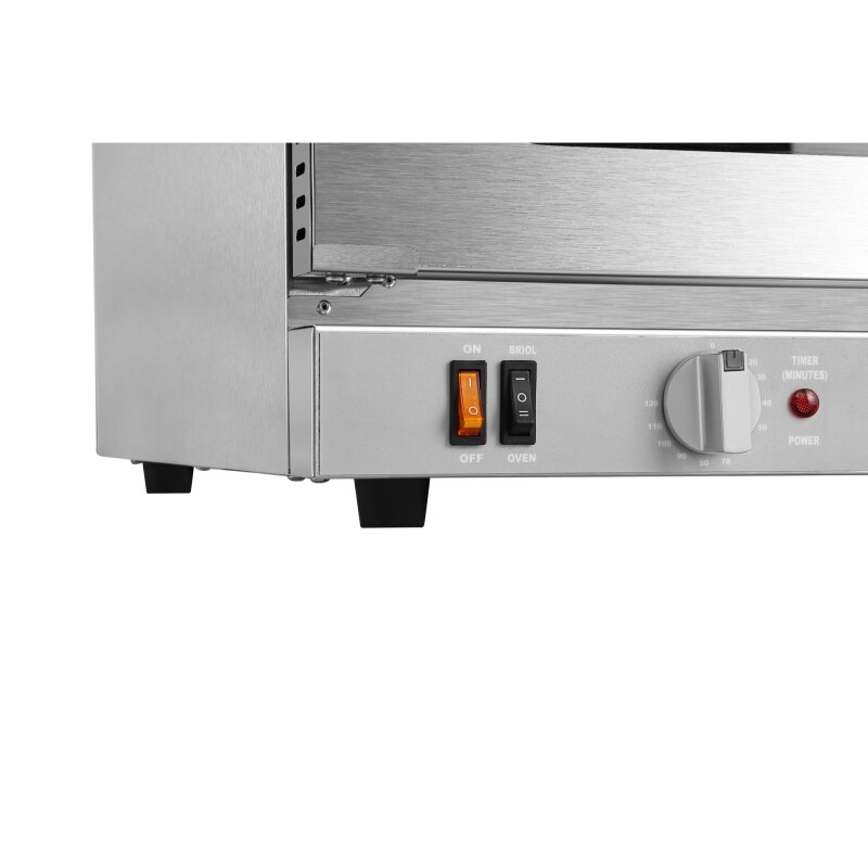 23 in. Countertop Convection Oven for Half-Size Pans with 4 Racks 2800W of Power and Steam Injection, 240V in Stainless-Steel KMCTCO23STI