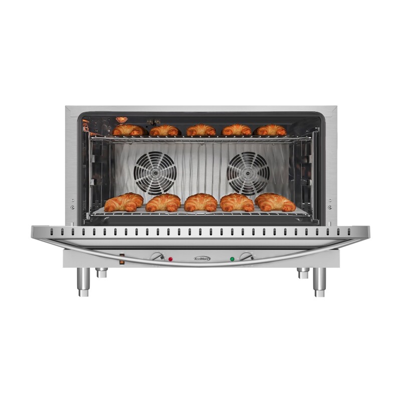 32 in. Countertop Convection Oven, Holds Full Size Pans, 4 Racks and 3500W of Power, 240V in Stainless-Steel KMCTCO44