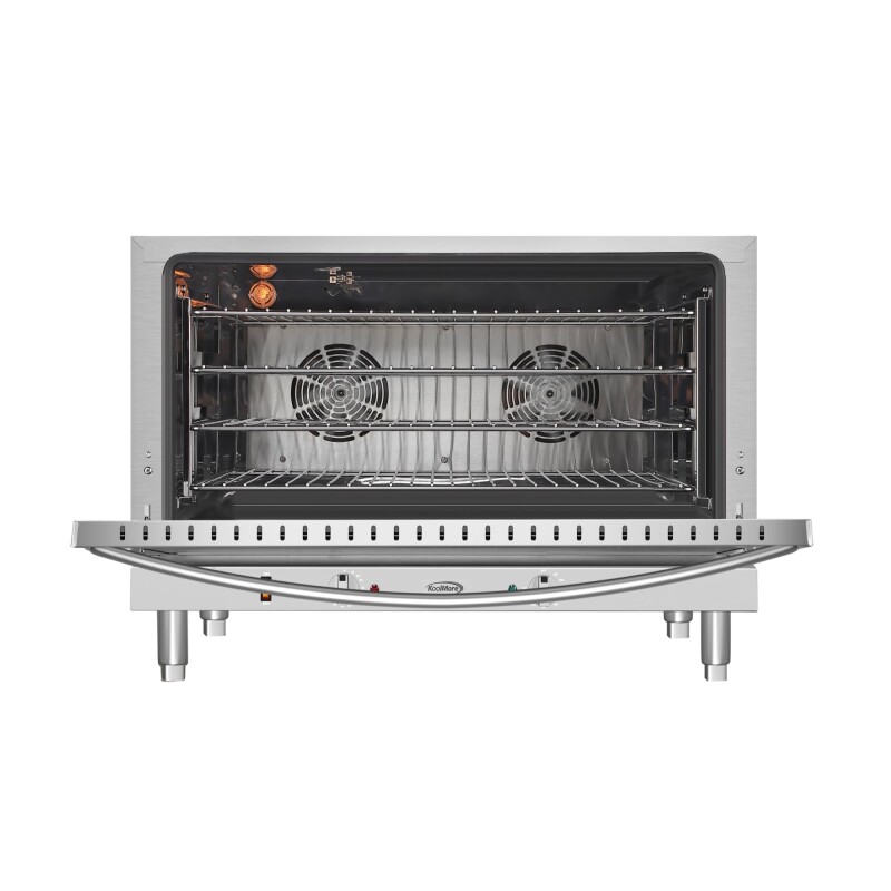32 in. Countertop Convection Oven, Holds Full Size Pans, 4 Racks and 3500W of Power, 240V in Stainless-Steel KMCTCO44