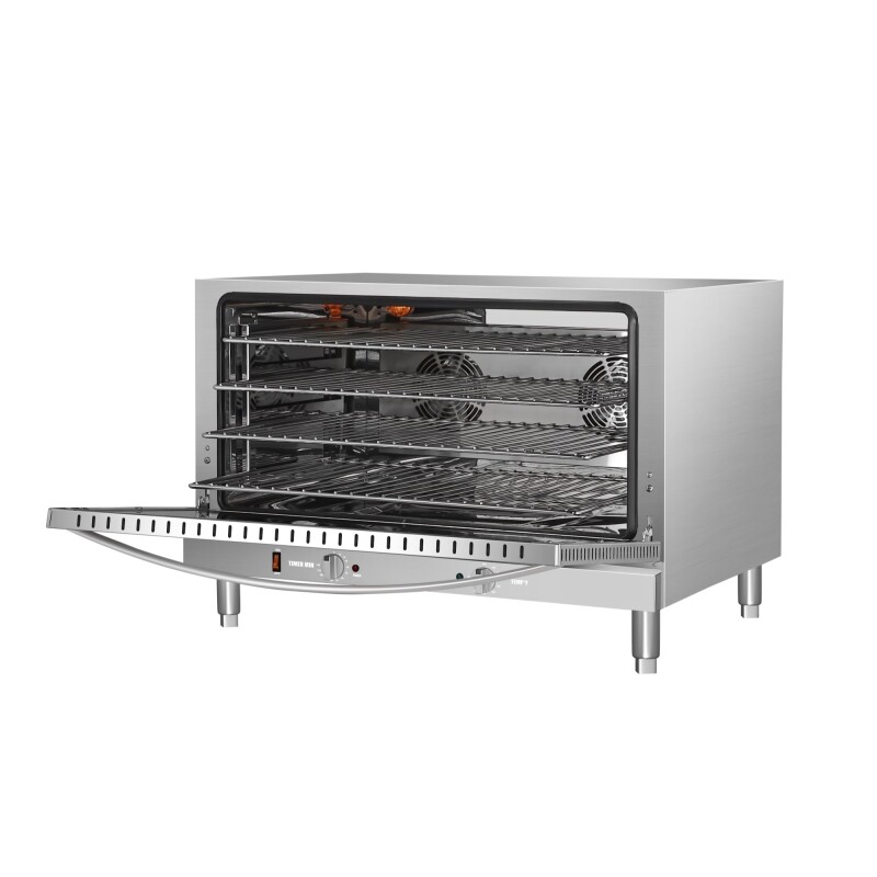 32 in. Countertop Convection Oven, Holds Full Size Pans, 4 Racks and 3500W of Power, 240V in Stainless-Steel KMCTCO44