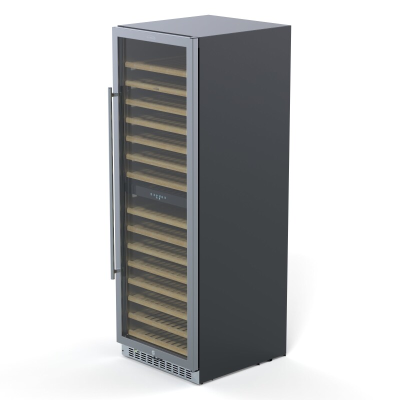 23 in. Dual Zone, Full Glass Door, Wine Cooler Refrigerator, Freestanding or Built-In Unit, 15.1 cu ft KMCW155DZSS, product image 4 of 7