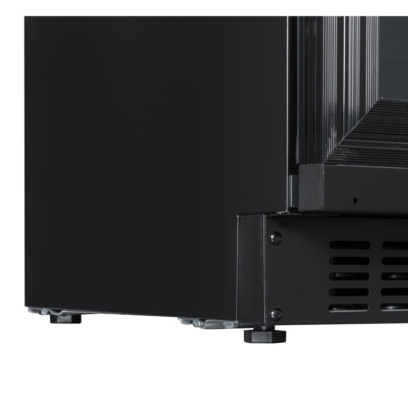 Reserve 24 in. Under-Counter Panel Ready Dual Zone Built-in Wine Cooler with Black Shelves and 45 Bottle Capacity in Black KMCW46DZBPR, product image 11 of 12