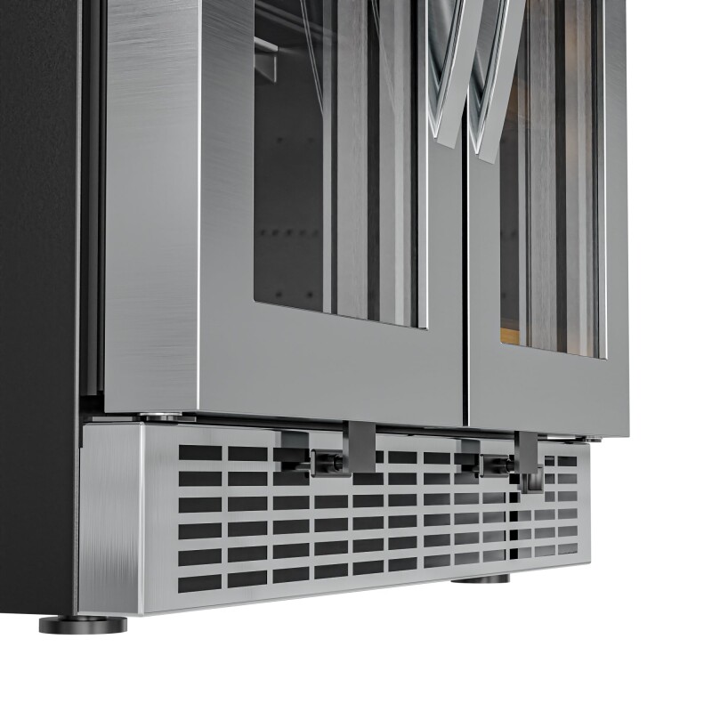 24 in. Dual Zone, Full Glass Door, 21-Bottle/60-Can Wine and Beverage Cooler, Freestanding or Built-in Unit, 4 cu ft KMCWB1830SS, product image 5 of 11