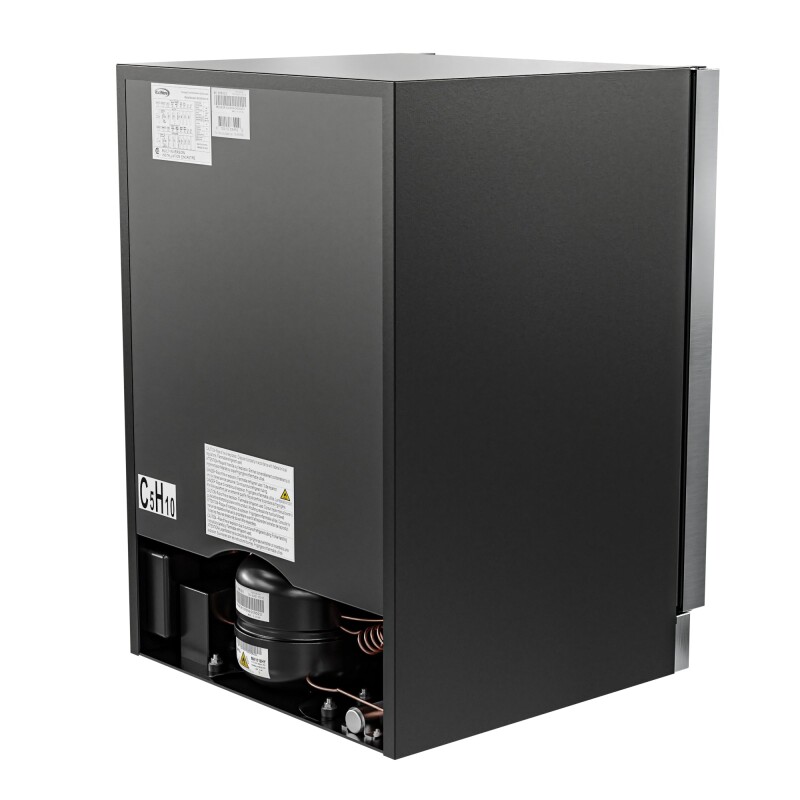 24 in. Dual Zone, Full Glass Door, 21-Bottle/60-Can Wine and Beverage Cooler, Freestanding or Built-in Unit, 4 cu ft KMCWB1830SS, product image 10 of 11