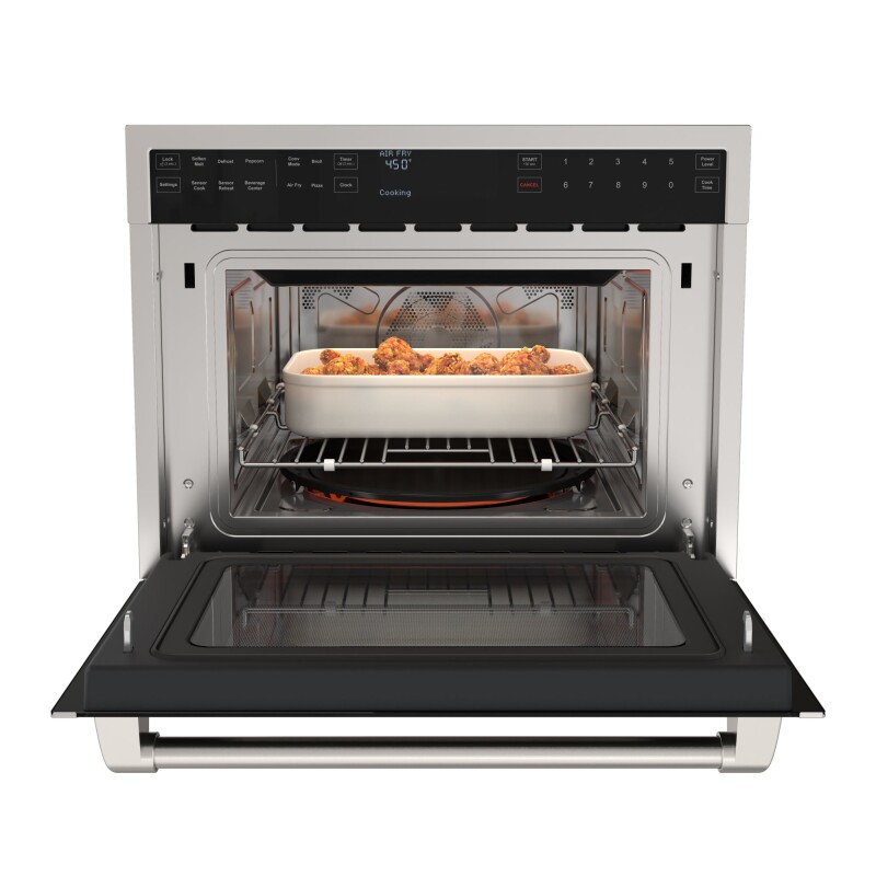 Reserve 24 in. Built-In Microwave Convection Oven with Air Fry, 3-in-1 Combo, Sensor Cook, Soft-Close Door, 1.6 cu. ft. in Stainless Steel KMCWO24AFSS, product image 4 of 13