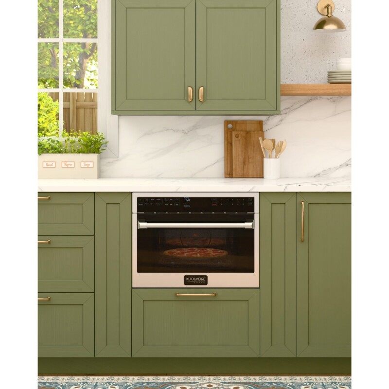 Reserve 24 in. Built-In Microwave Convection Oven with Air Fry, 3-in-1 Combo, Sensor Cook, Soft-Close Door, 1.6 cu. ft. in Stainless Steel KMCWO24AFSS, product image 5 of 13