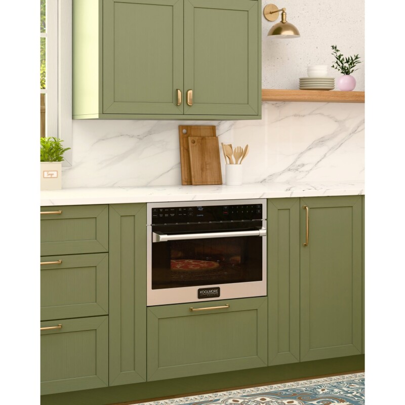 Reserve 24 in. Built-In Microwave Convection Oven with Air Fry, 3-in-1 Combo, Sensor Cook, Soft-Close Door, 1.6 cu. ft. in Stainless Steel KMCWO24AFSS, product image 6 of 13